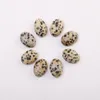 Wholesale Fashion Natural stone Oval Teardrop Convex Round Beads Crystal Quartz Stone Jewelry charms 13mmx18mm free shipping