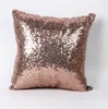 Glitter Sequin Pillow Case Solid Color Cushion Cases Cover Cafe Car Seat Sofa Reversible Pailletten Flip Home Textiel Geen vulling