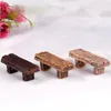 Żywica Long Wood Bench Miniaturowa wróżka dekoracja ogrodu mikro krajobraz DIY Akcesoria mchu figurka