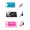 Universal Portable Touch C plug-in Card bag One Touch Silicone Stand Holder with Earphone Winder for cellPhone 500pcs/lot