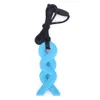 Collana di perle di silicone per uso alimentare Giocattolo per la dentizione Massaggiagengive per bambini Collana morbida Giocattoli da masticare Colore casuale6349825