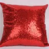 Glitter Sequin Pillow Case Solid Color Cushion Cases Cover Cafe Bilstol Sofa Reversible Sequins Flip Home Textil Ingen fyllning