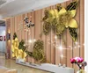 Personnaliser le papier peint pour les murs 3 d amélioration de l'habitat 3d papier peint Bijoux papillon fleur