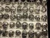 New Skull Rings Gothic steam punk Finger Ring Mixed Style Silver Plated Hiphop Charm Jewelry for Men and WoMen Fashion Gifts