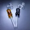Beautiful Design Glass Smoking Hand Pipes Sexy Girl Model Water Oil Burners Bongs 4 Color to Choose