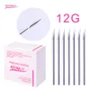 100 pcs/lot stérile jetable de qualité médicale aiguille de perçage corporel 12G pour trousse à outils oreille nez nombril