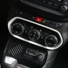 자동차 에어컨 스위치 버튼 장식 명성 커버 트림 지프 레네게드 2015 2016 2017 내부 액세서리 291S