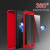 360 Fullkroppsskyddskåpa med tempererat glasskärmsskydd för iPhone X XR XS max 8 7 6S plus Samsung S9 S8 Plus Not 9 8