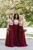 Uyumsuzluk Gül Altın Pullu Ülke Gelinlik Modelleri Afrika Artı Boyutu Junior Meid Onur Düğün Konuk Elbise Ucuz 2018 Bohemian Rustik