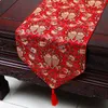 Kinesisk klassisk jacquard damastast bord löpare mode matbord matta kaffe te kuddar silke satin bordsduk rektangulär 200x33 cm