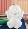 Tres lindos monos de cerámica, juguetes para niños, manualidades decorativas para el hogar, decoración de la habitación, adorno de cerámica kawaii, figuritas de animales de porcelana