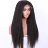 Natural Black 360 Lace Frontal Wig Pre Plucked With Baby Hair 150 Density Lace Front Human Hair Wig Brazilian Glueless Yaki Remy Wig