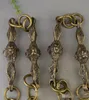 Wholesale - New Arrivals Antique Brass Collection Feng Shui Decoration Seiko Gift Lion Head Nine Section Whip