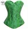 Wechery Sexy Taille Formateur Corset Corsage Brocart Royal Mariage Jacquard Corsets et Bustiers pour Femmes Modélisation Sangle Corselet