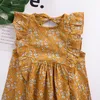 Odzież dziecięca Dziewczyny Ubrania 2018 Najnowsze Letnie Baby Girls Dress Sukienka Fly Floral Plised Dress Dzieci Noworodki Casual Beachwear Stroje
