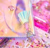 Holographic Tassel Cosmetic Bags Clear Small Makeup Bag Case for Women Transparent Purse Waterproof Jewelry Beauty Storage Bag9867942