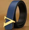 Fashion Classic Cinture Uomo Leather Brand Designer V Buckle Mens Luxury maschile cintura Jean Cool Cow Strap in vendita