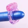 Anello vibrante del rubinetto della farfalla Prodotti del sesso Anelli del pene Giocattoli del sesso Ritardo CockRing rosa per gli uomini Con il pacchetto del sacchetto di plastica