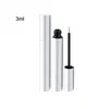 3ml Mini UV Silver Cosmetic Empty Eyelashes bottle Mascara Eyeliner Vials Makeup Organzier Container With Brush Plugs