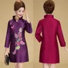 equipamento tradicional chinês Tang terno estilo nacional Tendência do bordado do vintage gola outerwear cheongsam blusa Principais Mulheres