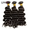 Wefts Best 10a Raw Virgin Human Hair Weave Brasilian Peruan Indian Malaysian Hair Body Wave rakt Löst djupt lockigt vattenvåg våt a