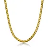 18K 18CT Yellow Gold GF Mens 3.5mm-N169 Thick Chain Necklace