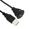 USB Extension Lead Cable For Car Dashboard Mounting Panel Installation Auto Dash Board Adapter M/F Cables 1M