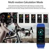 Smart armband Armbands Fitness Activity Tracker QW18 Färgglada skärm Vattentät Sport Klocka Blodtrycksmätare för IOS Andorid i lådan