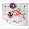 Newborn Baby Milestone Blankets Fashion Unicorn Mermaid Flower Wrap Blanket Photography Backdrops Prop Blanket Baby Quit 43 Styles B11