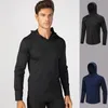 Männer Sport Hoodie Tops Laufen Training Fitness Wear Male Casual Langarm Fitnessjacke Sweatshirt Outdoor Sportswear