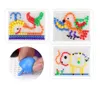 Mushroom Nails Peg Board Nursery School Building Puzzles Toys, with Ideas Instruction ,7 Colors, Over 200pcs