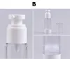 Lege plastic cosmetische fles navulbare draagbare mini reizen parfum fles airless pump vacuüm vloeibare flessen 15ml 30ml 50ml