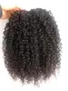 Topkwaliteit Braziliaanse Kinky Krullend Humaan Maagd Remy Haar Bundels Inslag Hair Extensions Natural Black 1b # Color