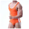 Pessoa corajoso macio macio masculino nylon spandex underwear corpo shaper bodysuits wrestling singlet leotard fitness macacão corpo