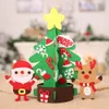 2019 DIY Craft Christmas Tree Ornamente Neujahr Geschenkspielzeug für Kinder LED TREEH THEISHEIT Tischdekorationen hängen #TX5