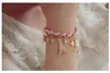 Koreansk Fashion Star Flower Poker Leather Rope Tower Crown Armband Anklet