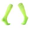 Nya män Kvinnor Sport Soccer Socks Pure Color Professional Football Breatable Kneehigh Running Training Long Stocking Sock5713187