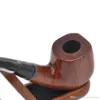 Hot Traditional Style Handmade Nature Tobacco Ebony Bent Wood Smoking Pipe with Smoking Accessories