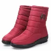 Plus Size Botas de Neve Mulheres Botas de Inverno Plus Pele Manter Quente Non Slip Women Boots 2018 À Prova D 'Água Casual Mulheres Sapatos