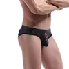 Erkekler Komik Faux Deri Külot Seksi Eşcinsel Iç Çamaşırı erkek Erotik Külot Külot Spandex T-Geri Jockstrap Erkekler Erotik Penis Thongs İç