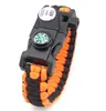 Corda SOS LED Sobrevivência Pulseira Para Homens De Acampamento Ao Ar Livre de Resgate De Emergência Homens Paracord Pulseira