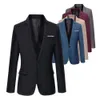 Hirigin Nowy Plus Rozmiar Garnitur Męskie Blazery Formalne męskie Slim Fit One Button Garnitur Blazer Business Blazers Mężczyźni Q190425