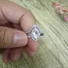 Moda Noble 14K Platinum Diamond Engagement Engagement Ring Bridal Ring Love Diamond Ring Rozmiar 6 7 8 9 10