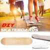 8 pouces 8 couches d'érable blanc Double concave planches à roulettes naturel Skate Deck planche à roulettes planche à roulettes bois érable