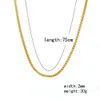 75 cm hip hop erkek altın zincirler boncuk kolye lüks tasarımcı zincir kolye 18 k altın kaplama küba zincirleri takı hediyeler ücretsiz kargo