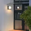 Vattentät utomhusvägglampa 12W LED -källa Aluminiummaterial Modern Minimalistisk inomhus Engineering Porch Garden Light