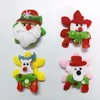 Jultyg med ljus glödande brosch Santa Snowman Children Holiday Decorations Gifts Christmas Led Rave Toy