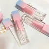 Tubo de brillo de labios de Color degradado vacío de 3,5 ml, contenedor elegante de brillo de labios de alta calidad, envases de cosméticos líquidos DIY a la moda, muestra