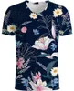 New Fashion T Shirt 3d City View T-Shirt Uomo Donna tshirt Chic T-Shirt Eiffel Tower Tee Umbrella Manica corta Flower Top S-5XL