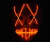 Maschera di Halloween LED Light Up Maschere per feste The Purge Election Year Grandi maschere divertenti Festival Forniture per costumi cosplay Glow In Dark GA323